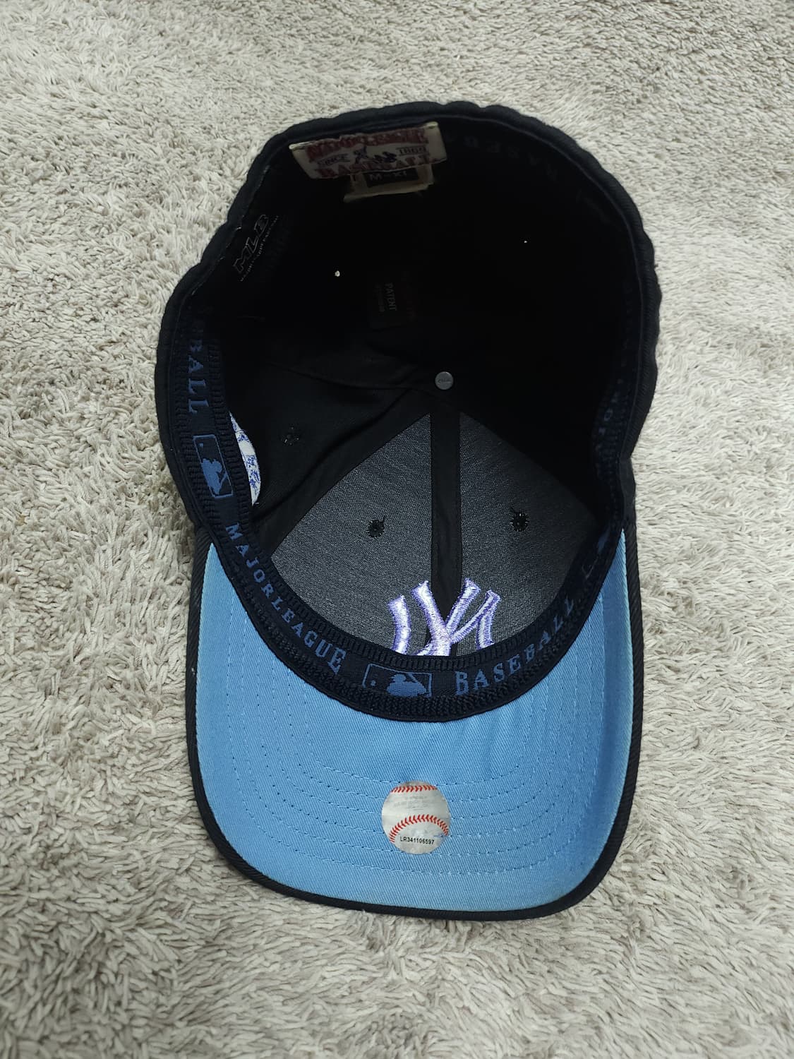 MLB 뉴욕 양키스 볼캡 블랙 퍼플 XL 상품이미지8