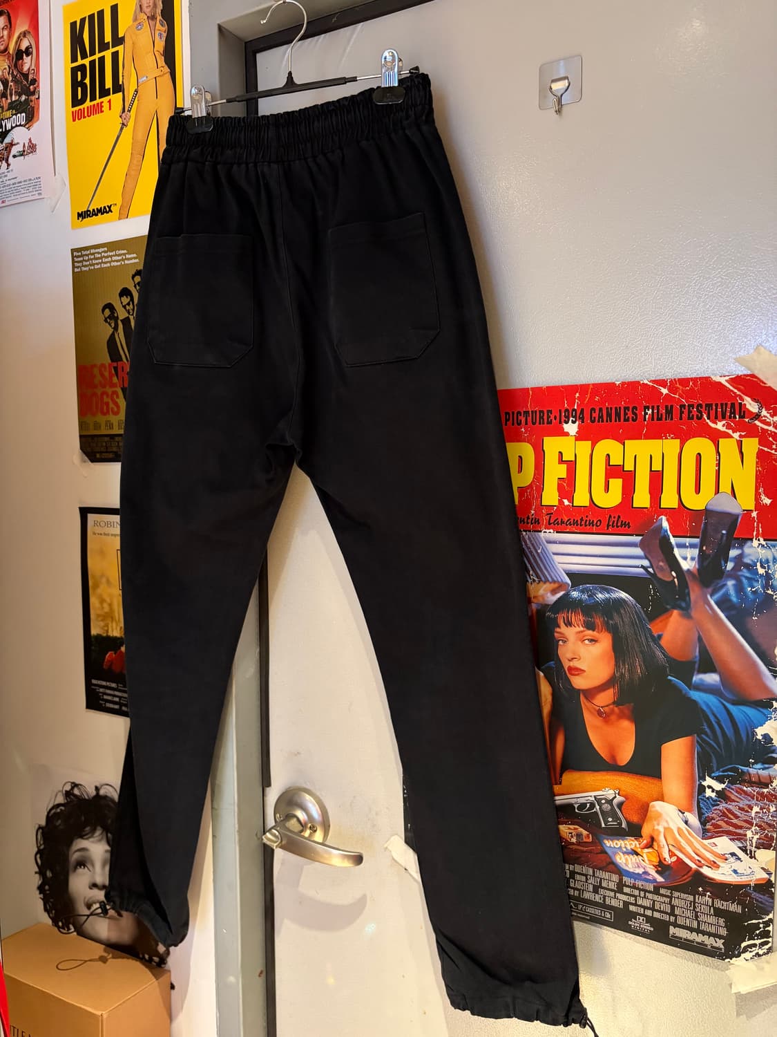 마락 밴딩 블랙 조거 팬츠 상품이미지3