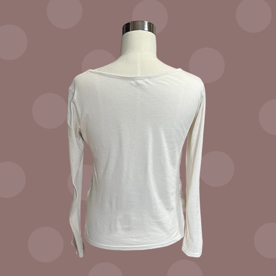 빈티지 아이보리 캉캉 러플 티셔츠 상품이미지4