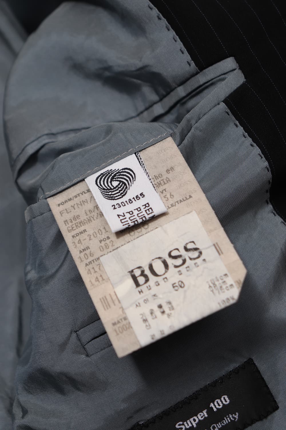 HUGO BOSS 스트라이프 쓰리버튼 스트라이프 블레이저 size 50 상품이미지7