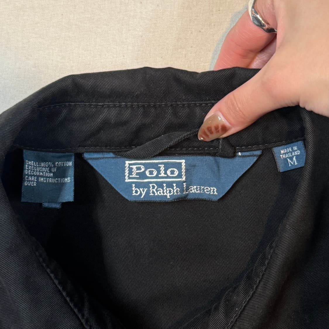 M) 폴로 랄프로렌 베이포트 스윙탑 코튼 자켓 블랙 상품이미지7