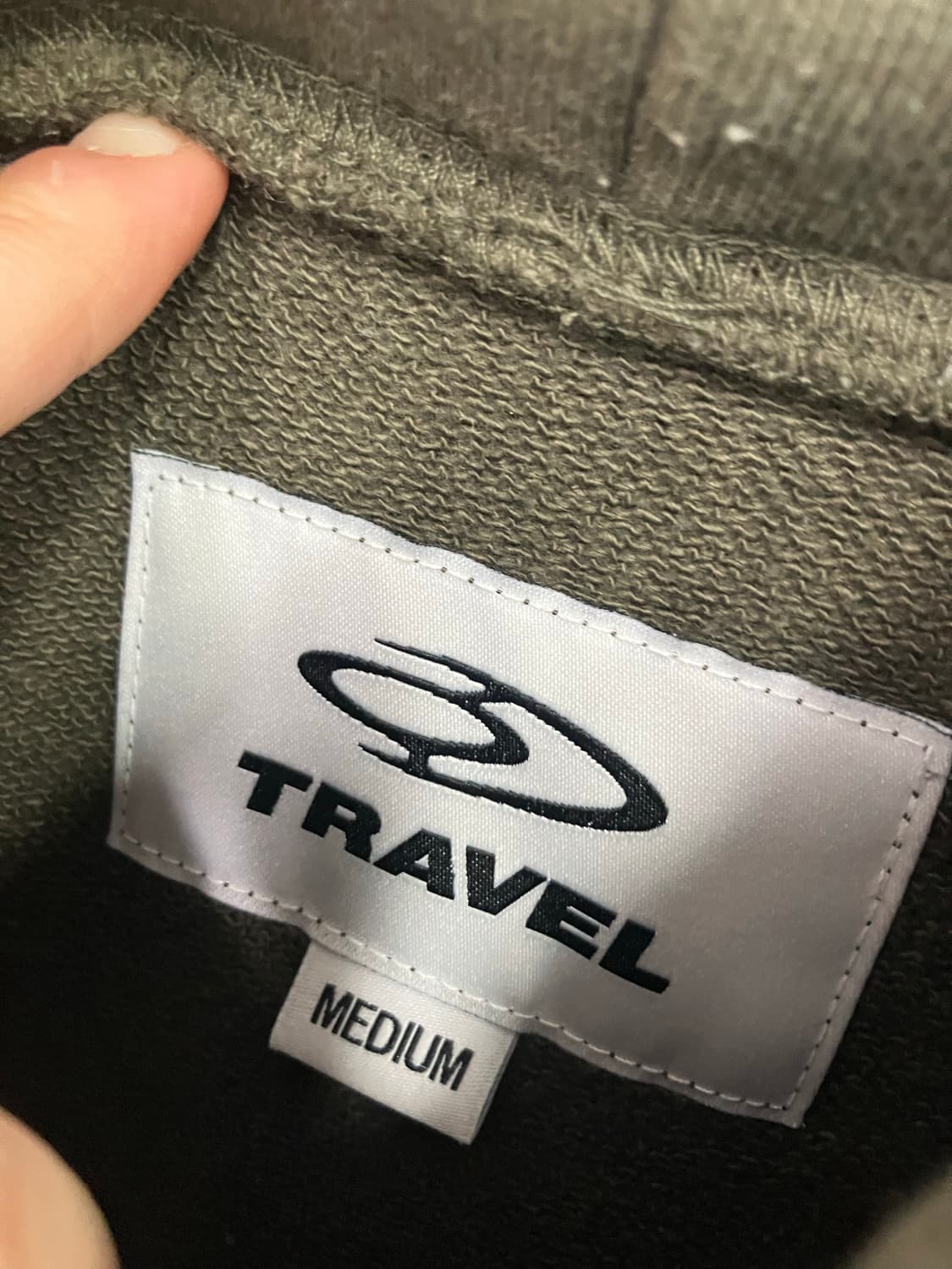 TRAVEL 피그먼트 프린팅 후드티 상품이미지2