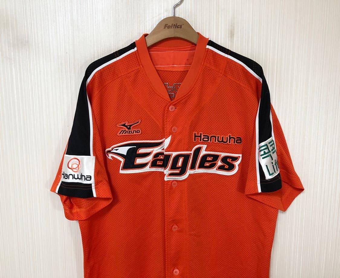 (데미지) KBO 미즈노 한화이글스 선수실착 유니폼/져지 #57 김경태 상품이미지2
