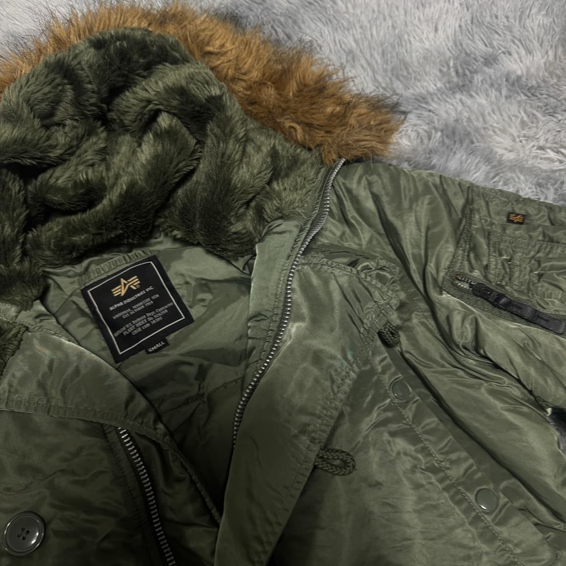 알파인더스트리 N3B S사이즈 실착 100정도 상품이미지2