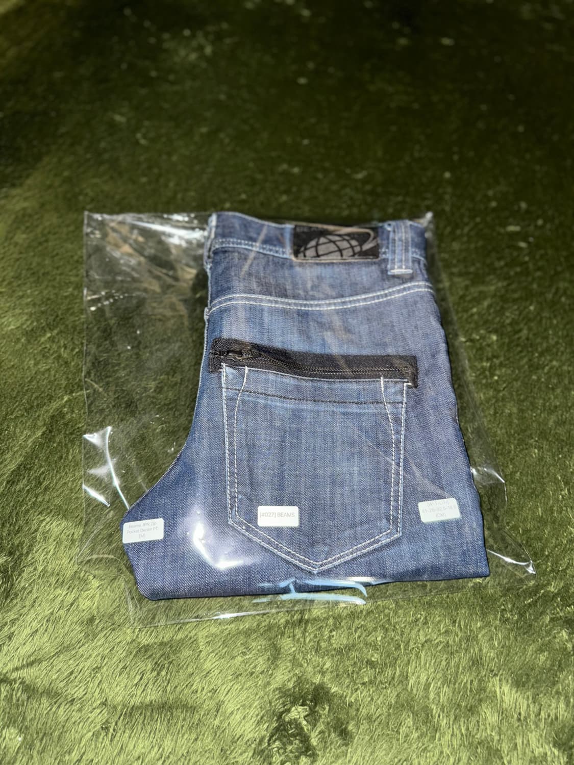 [M] BEAMS JAPAN 빔즈 집포켓 디테일 데님 팬츠 인디고 상품이미지10