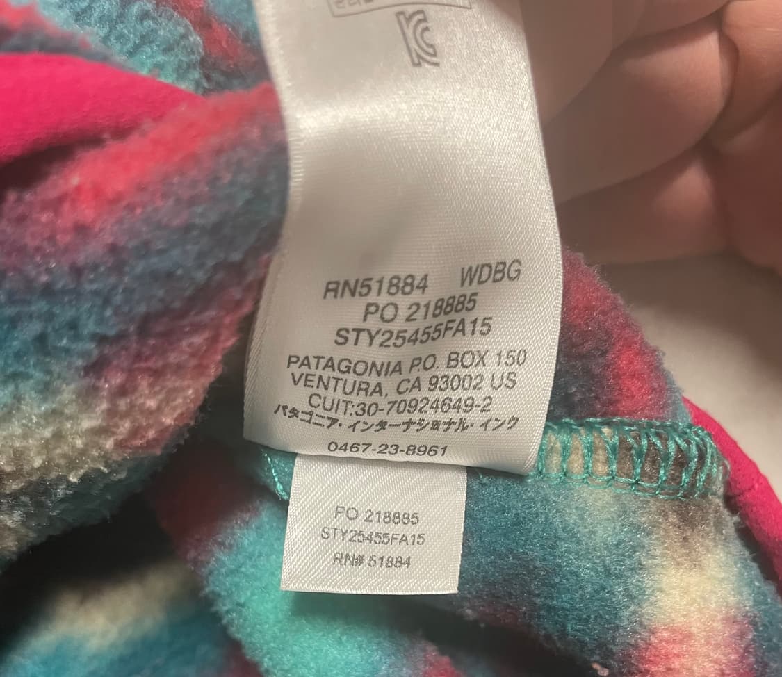 파타고니아 신칠라 터콰이즈 핑크 아즈텍 여성 M 상품이미지7