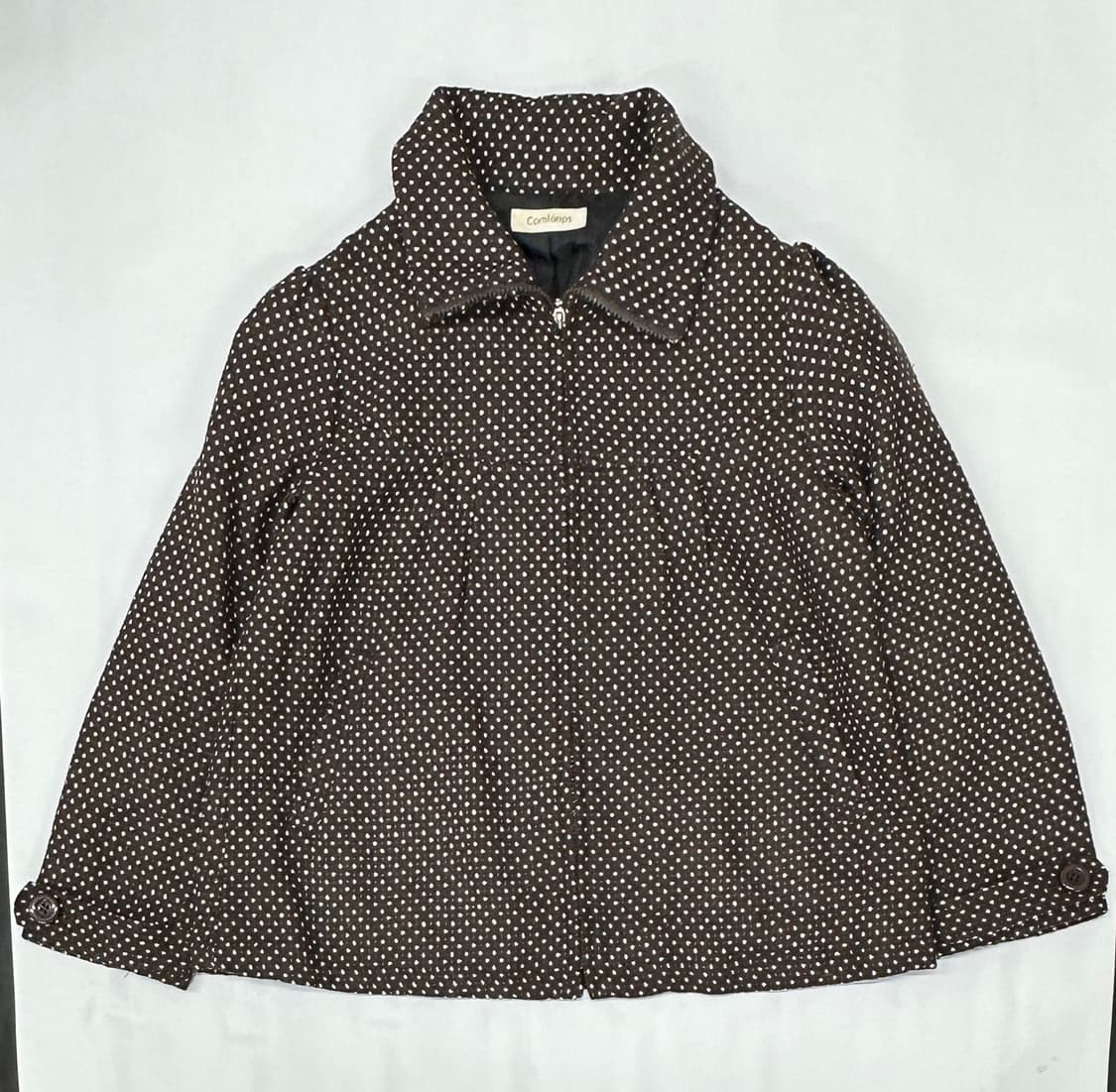 🤎라떼갸루 도트 카라 자켓 코트🤎 브라운 아우터 러블리 히메갸루 상품이미지3