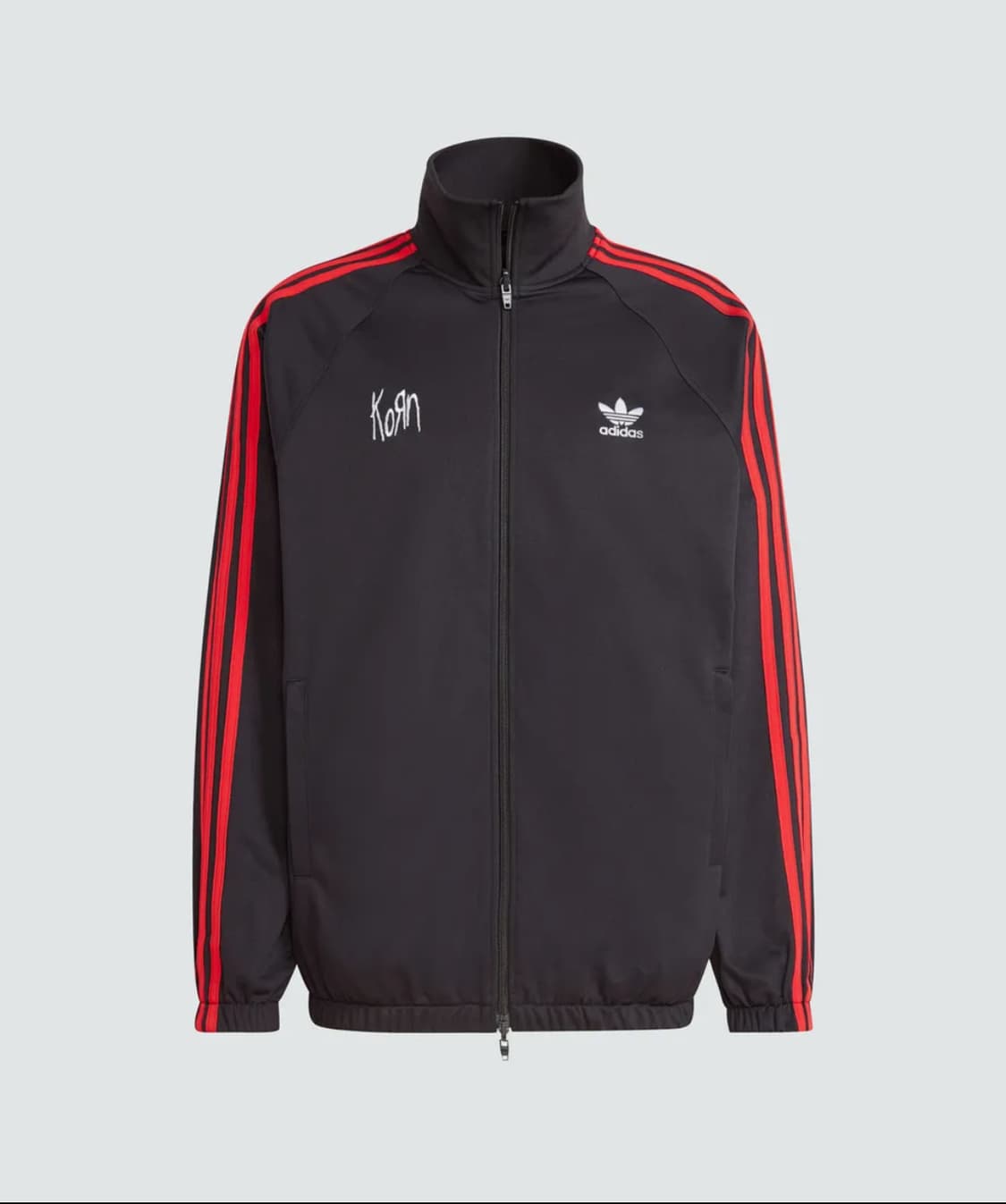 아디다스 Korn 콜라보 트랙탑 블랙 레드 판매합니다 콘 져지 트랙 상품이미지1