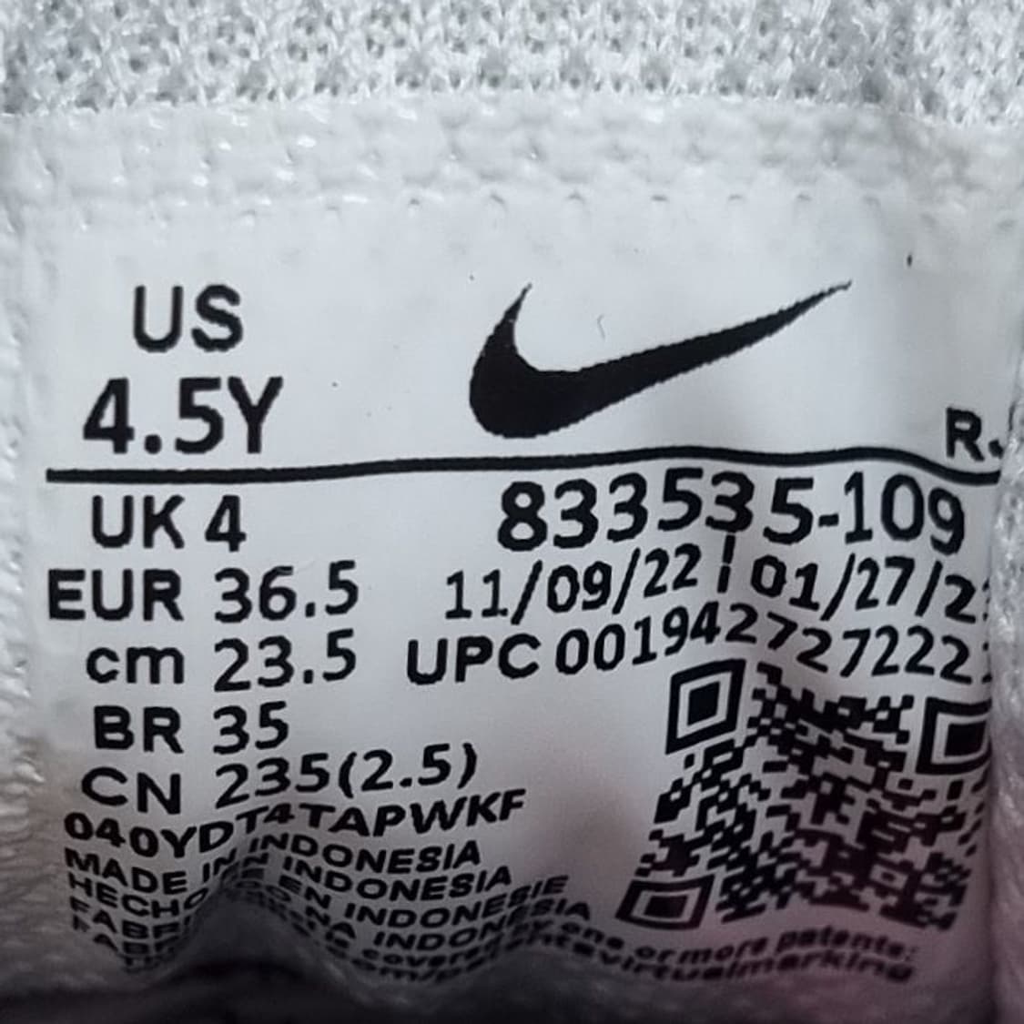 나이키 코트 로얄 흰파빨 여성스니커즈235. 상품이미지6