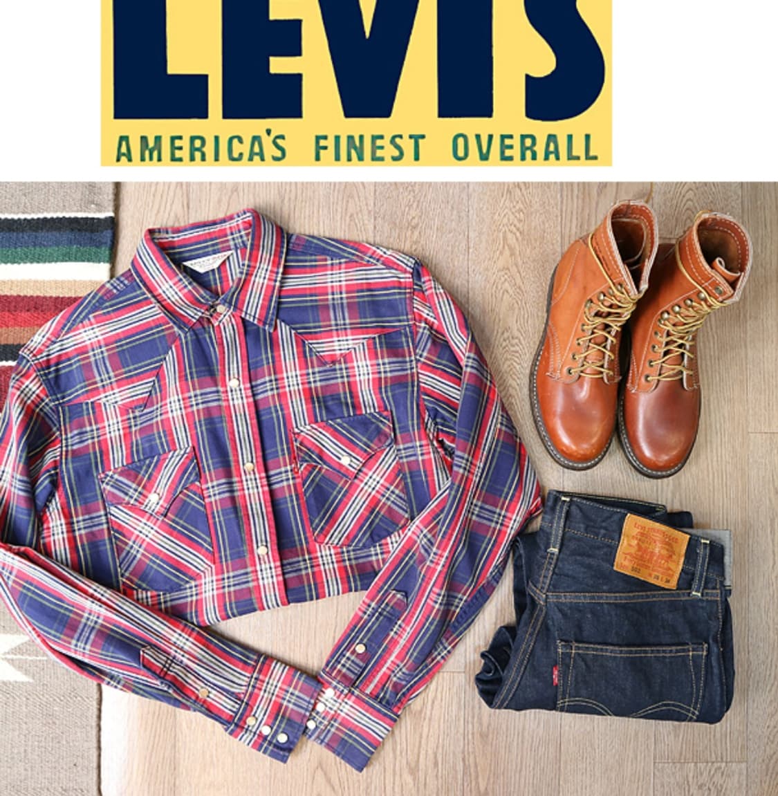 일본판 07S LEVIS 리바이스 60505 해비코튼 웨스턴 체크남방

 상품이미지1