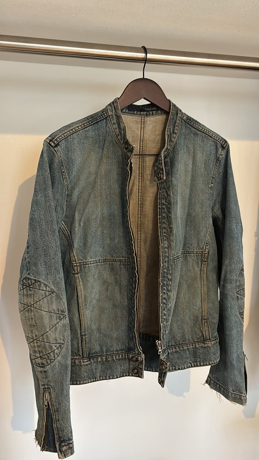 (Rare*) 2000's Elbow Patch Denim Jacket 상품이미지3