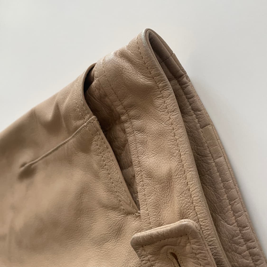 Zucca Real Leather Skirt 상품이미지2