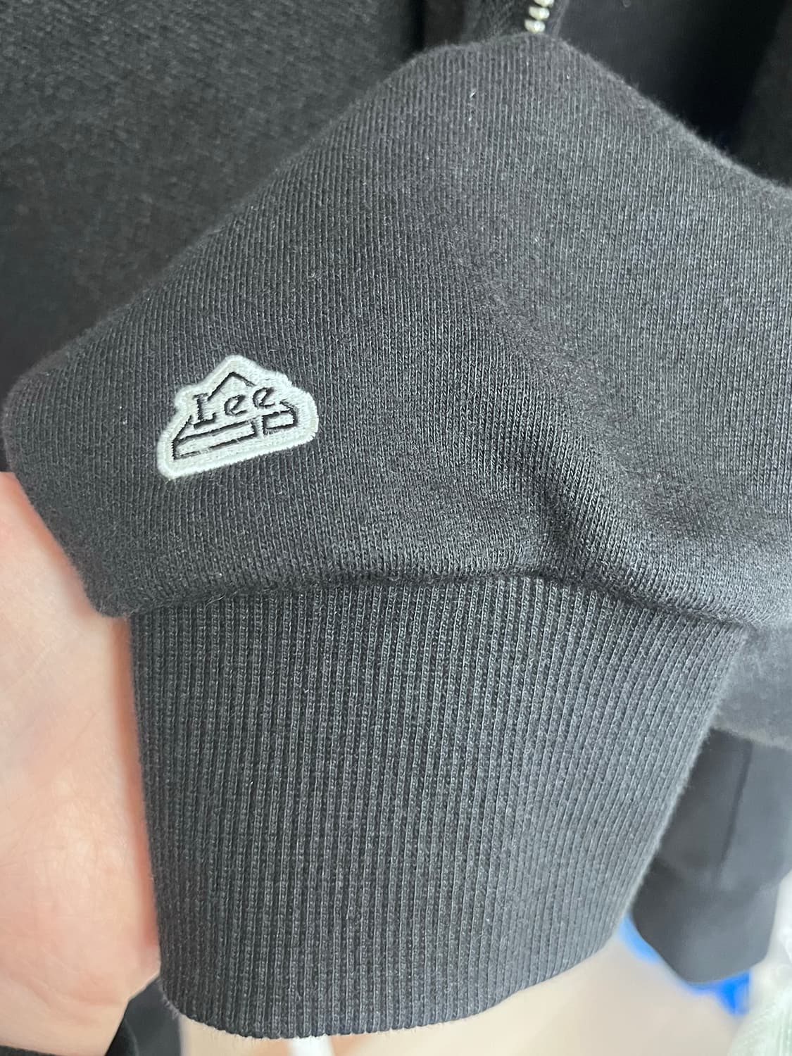 리 스몰 트위치 로고 후드 집업 블랙 m 상품이미지3