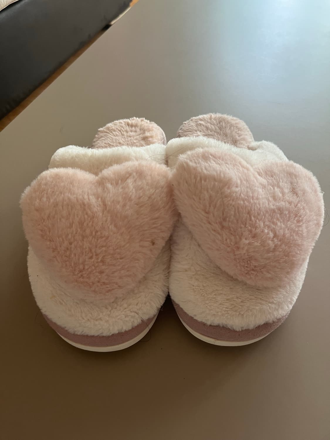 하트 털 슬리퍼 상품이미지1