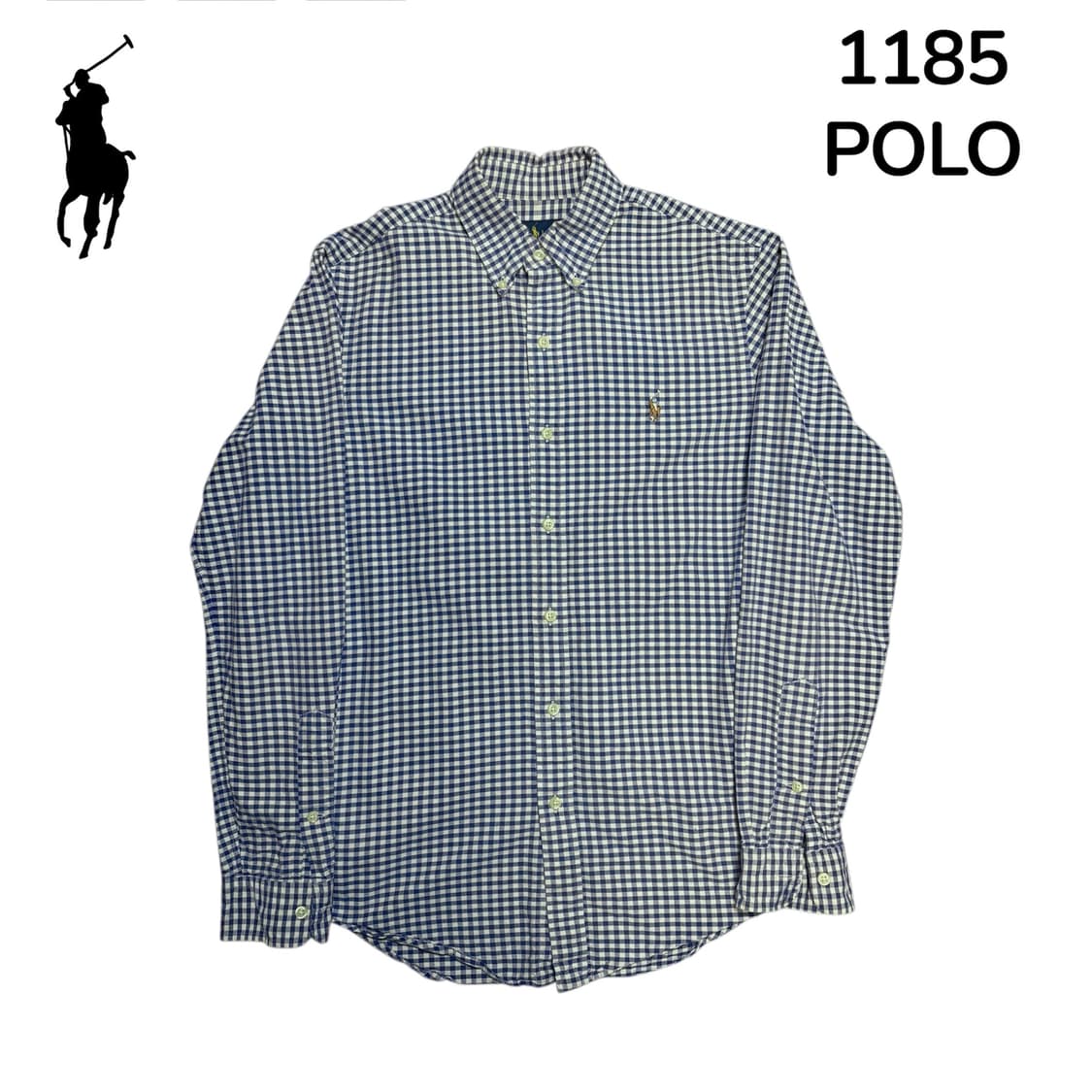 폴로 블루 신형 체크 셔츠 S 상품이미지2