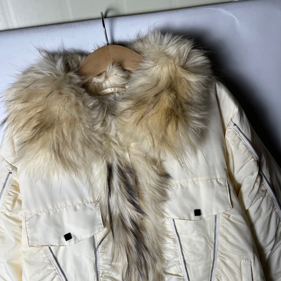 [JPN] 퍼 트리밍 멀티지퍼 다운자켓 (새상품) 상품이미지3