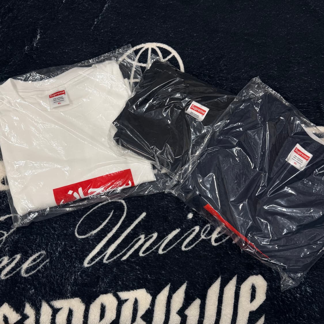 슈프림 아라빅 박스 로고 티셔츠 블랙 XL 26SS 새상품 상품이미지1