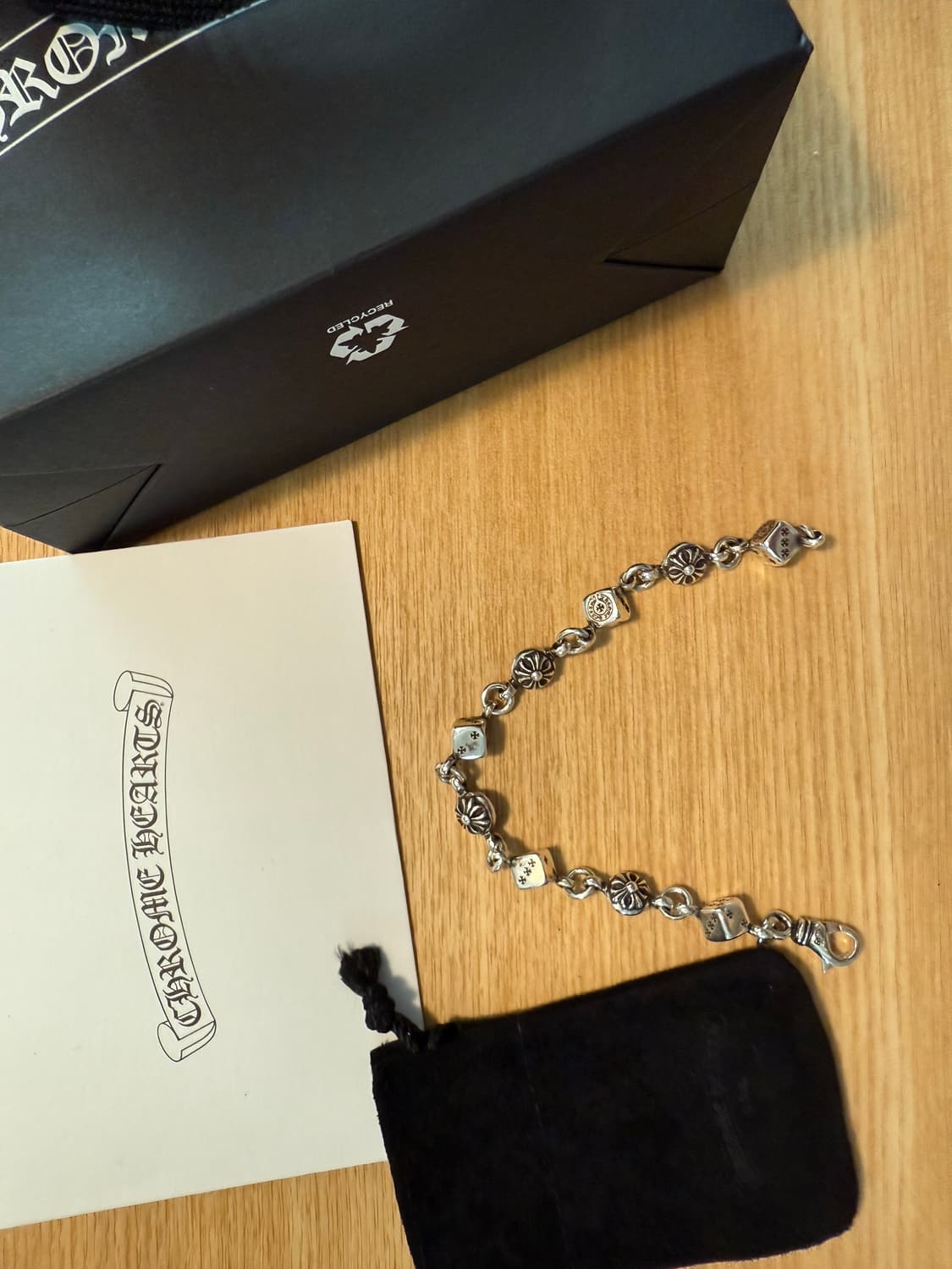 새상품 크롬하츠 다이스 9링크 팔찌 25년 구입 상품이미지1