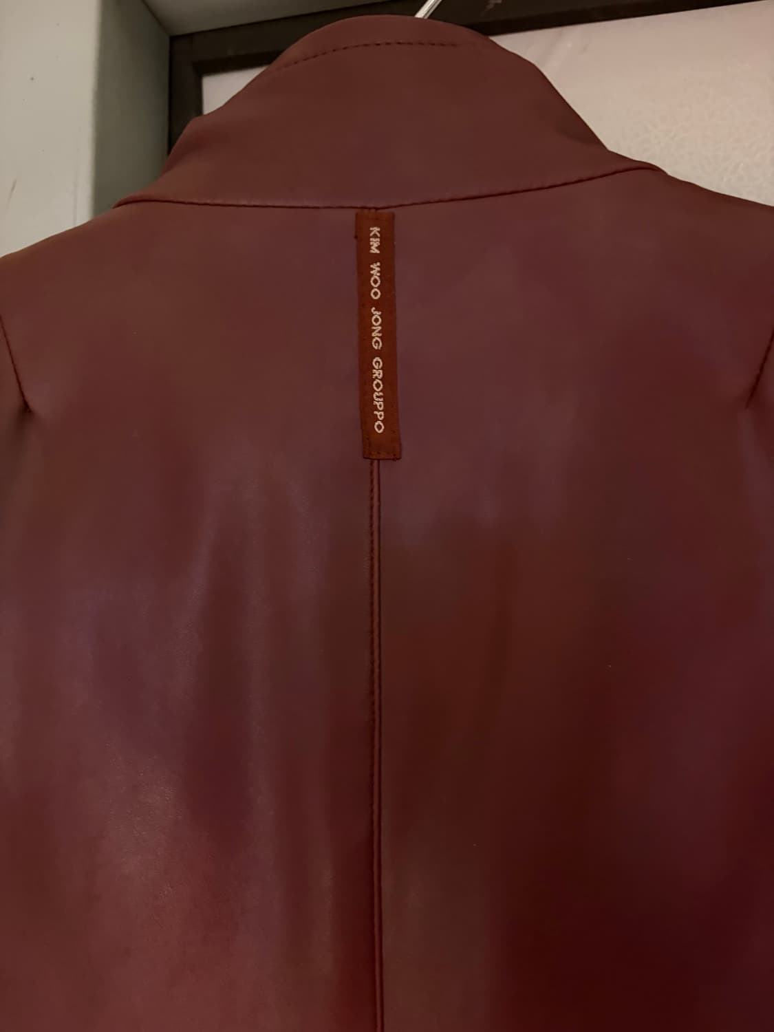 woojong 레더 블레이저자켓 상품이미지7