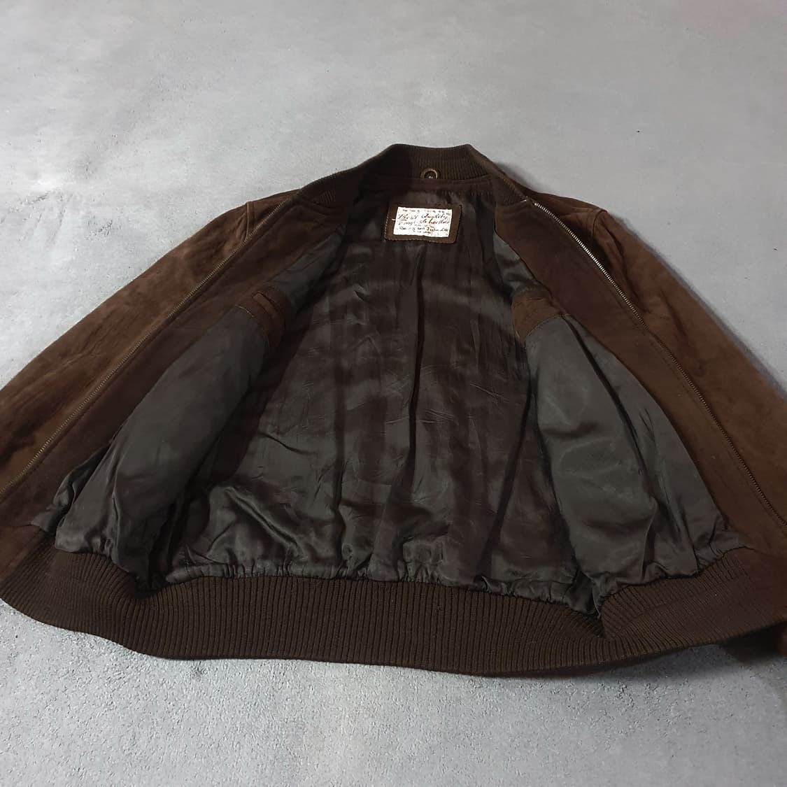 XL 스트롱앤피셔 STRONGS AND FISHER 스웨이드 블루종 자켓 상품이미지10