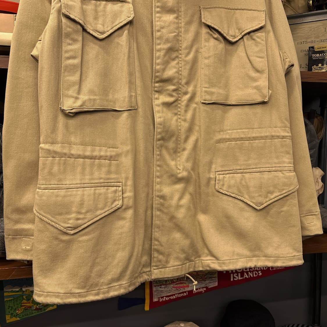 90s 알파인더스트리 미국생산 코튼트윌 M-65 필드자켓 N1143 상품이미지4