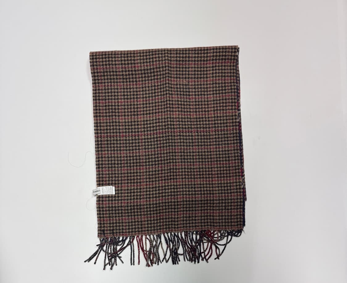 여성 스튜디오톰보이 양면 체크 패턴 울 머플러 F 상품이미지2