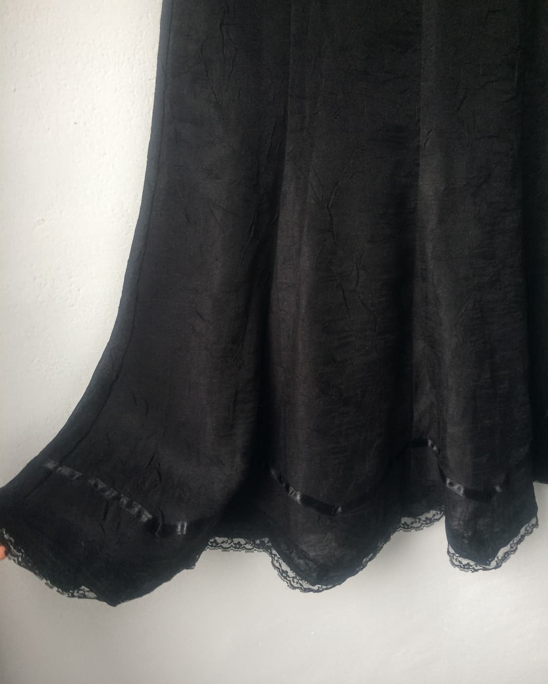 Lace line detail long skirt 상품이미지3