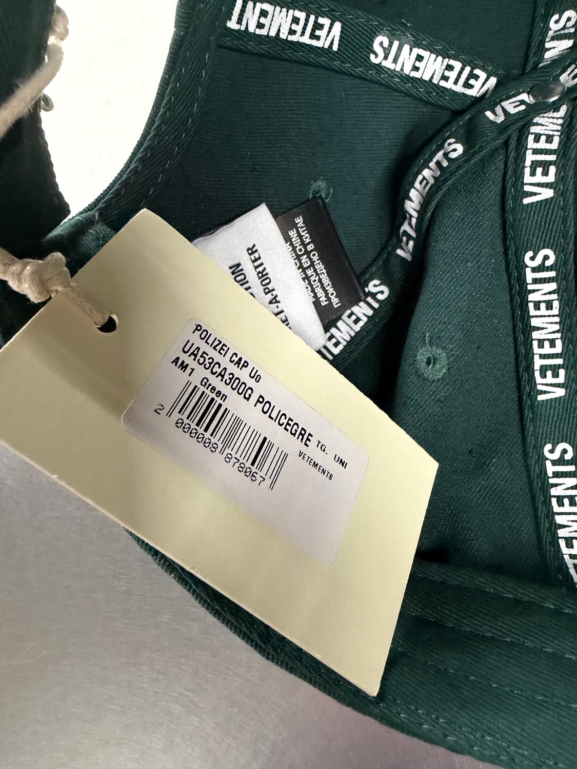 Vetements 베트멍 폴리자이 모자 상품이미지7