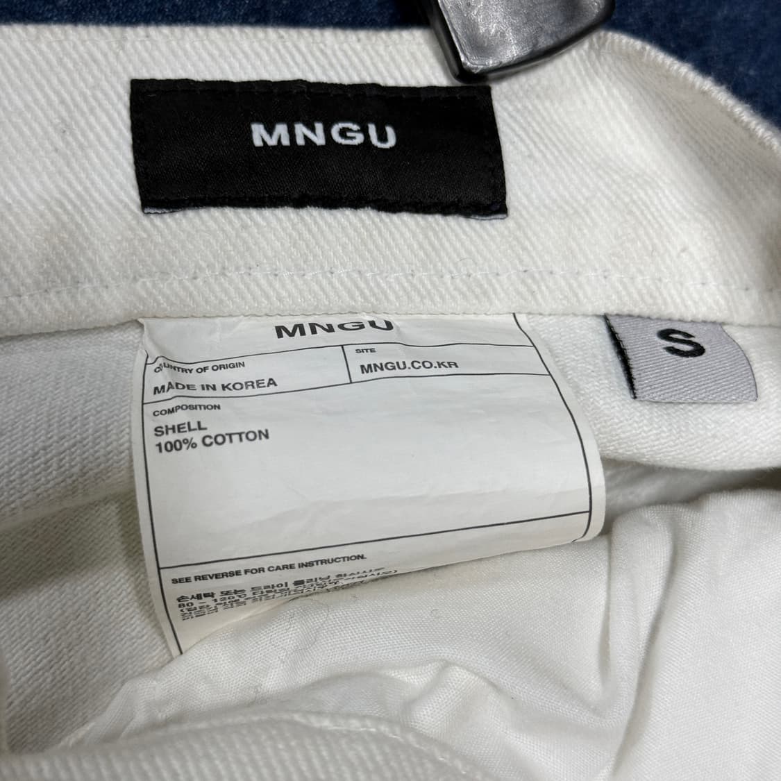 VTG 빈티지 더티 워싱 바이커 벌룬핏 와이드 데님 팬츠 상품이미지5