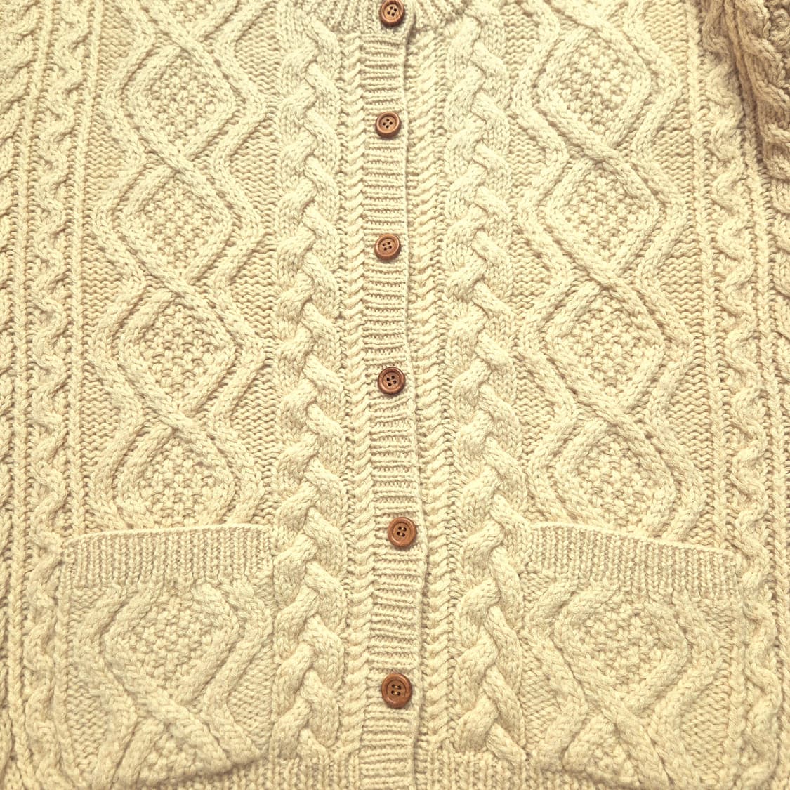 East Hampton 핸드메이드 꽈배기 가디건 M 상품이미지2