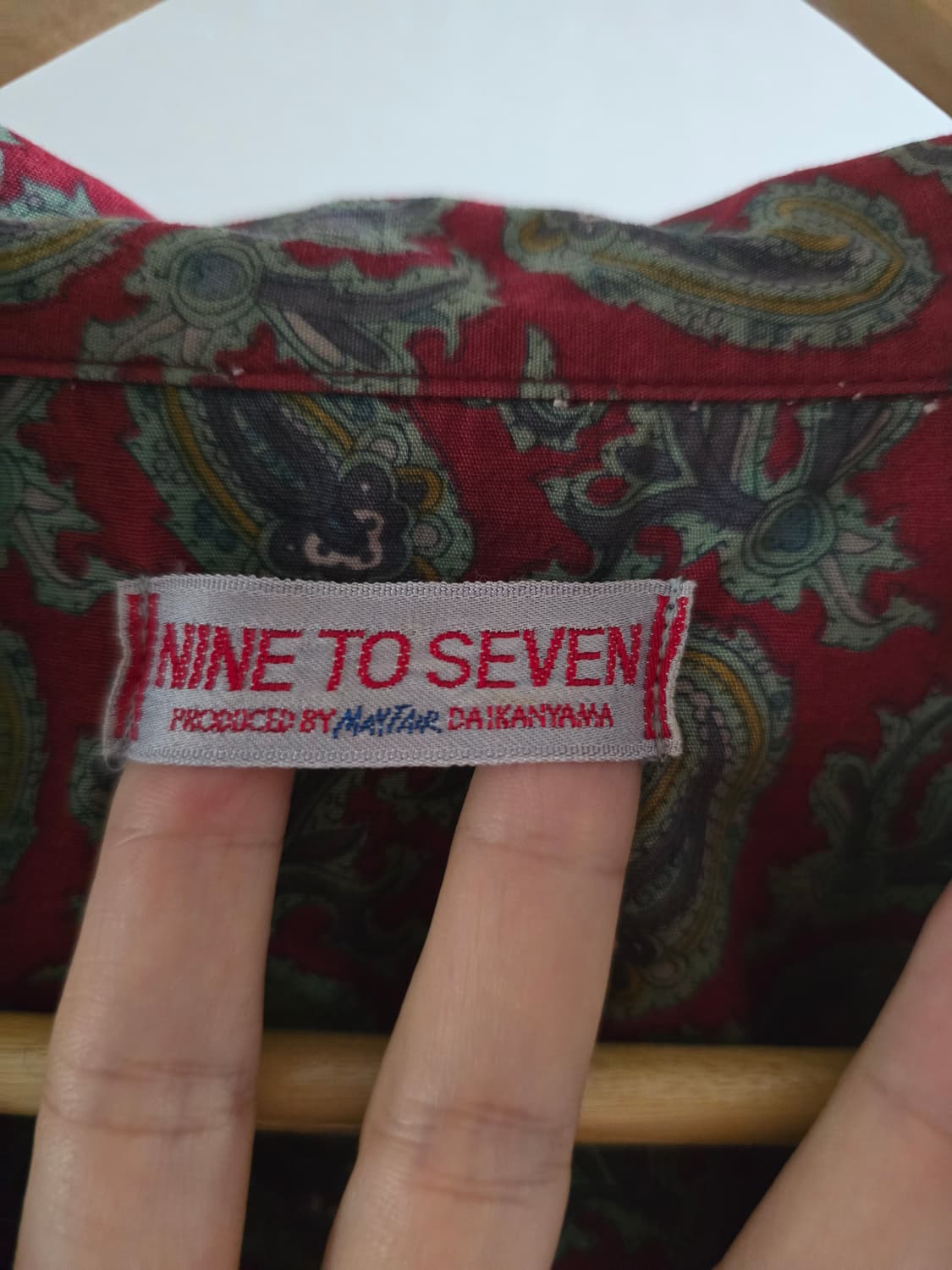 NINE TO SEVEN 페이즐리 셔츠 상품이미지4