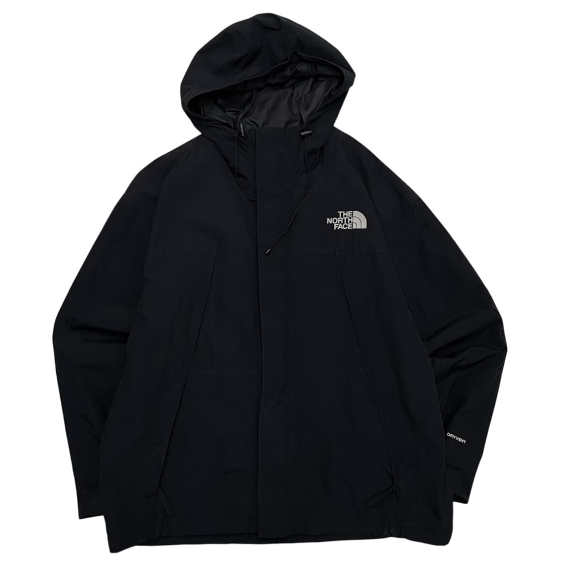 노스페이스 로고 블랙 후드 바람막이 100 상품이미지2