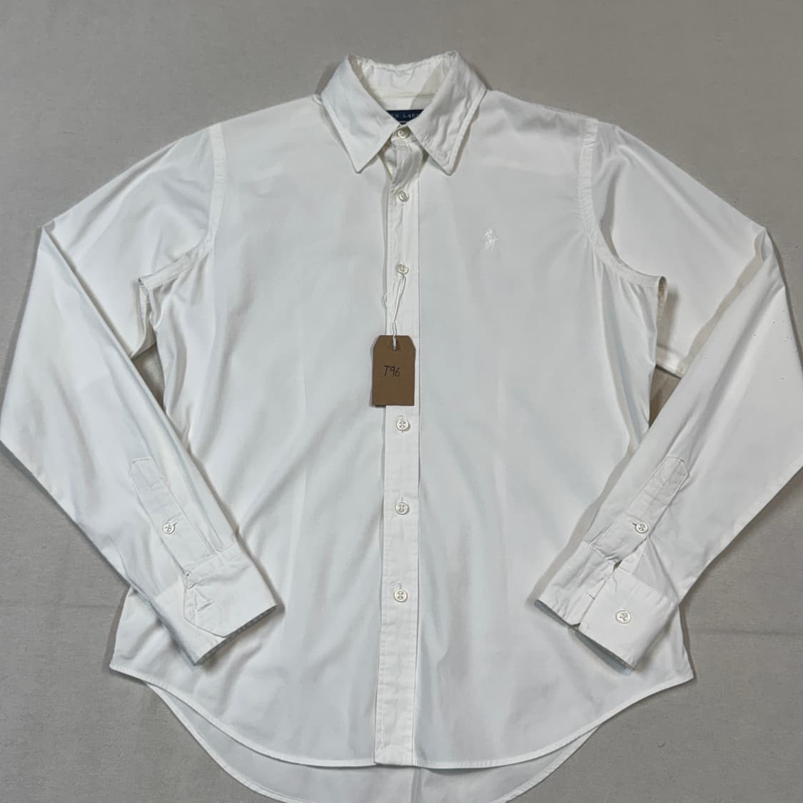 M) 폴로 랄프로렌 클래식 화이트 포플린 코튼 셔츠 T96 상품이미지2