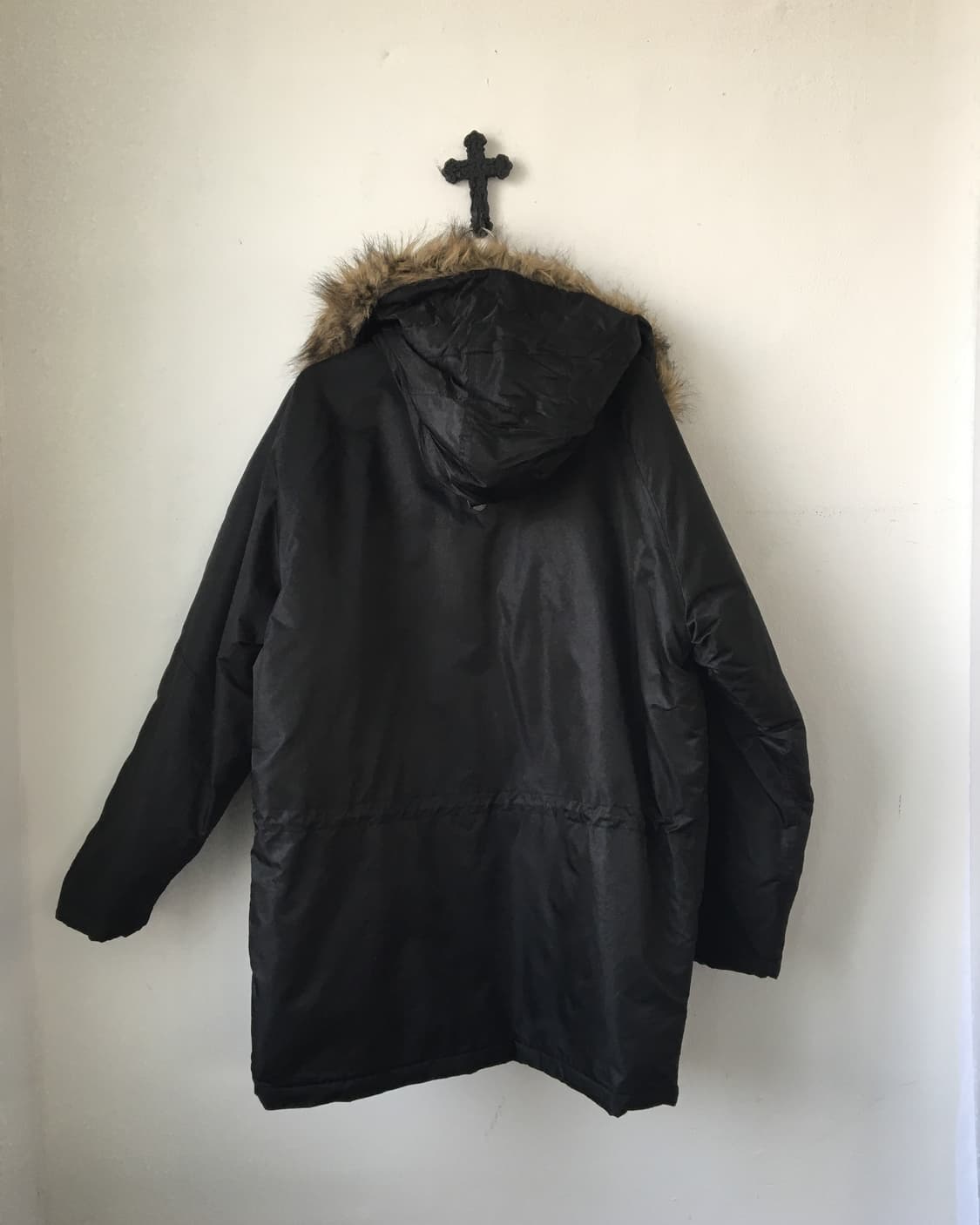 Fake fur hood filed jacket 상품이미지3