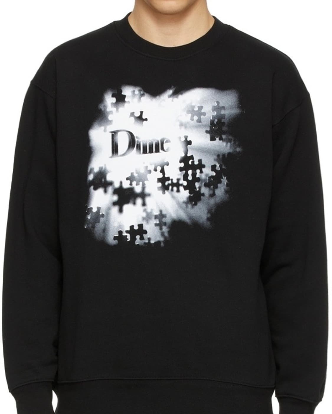 [XL] 다임 Dime 블랙 맨투맨 상품이미지1