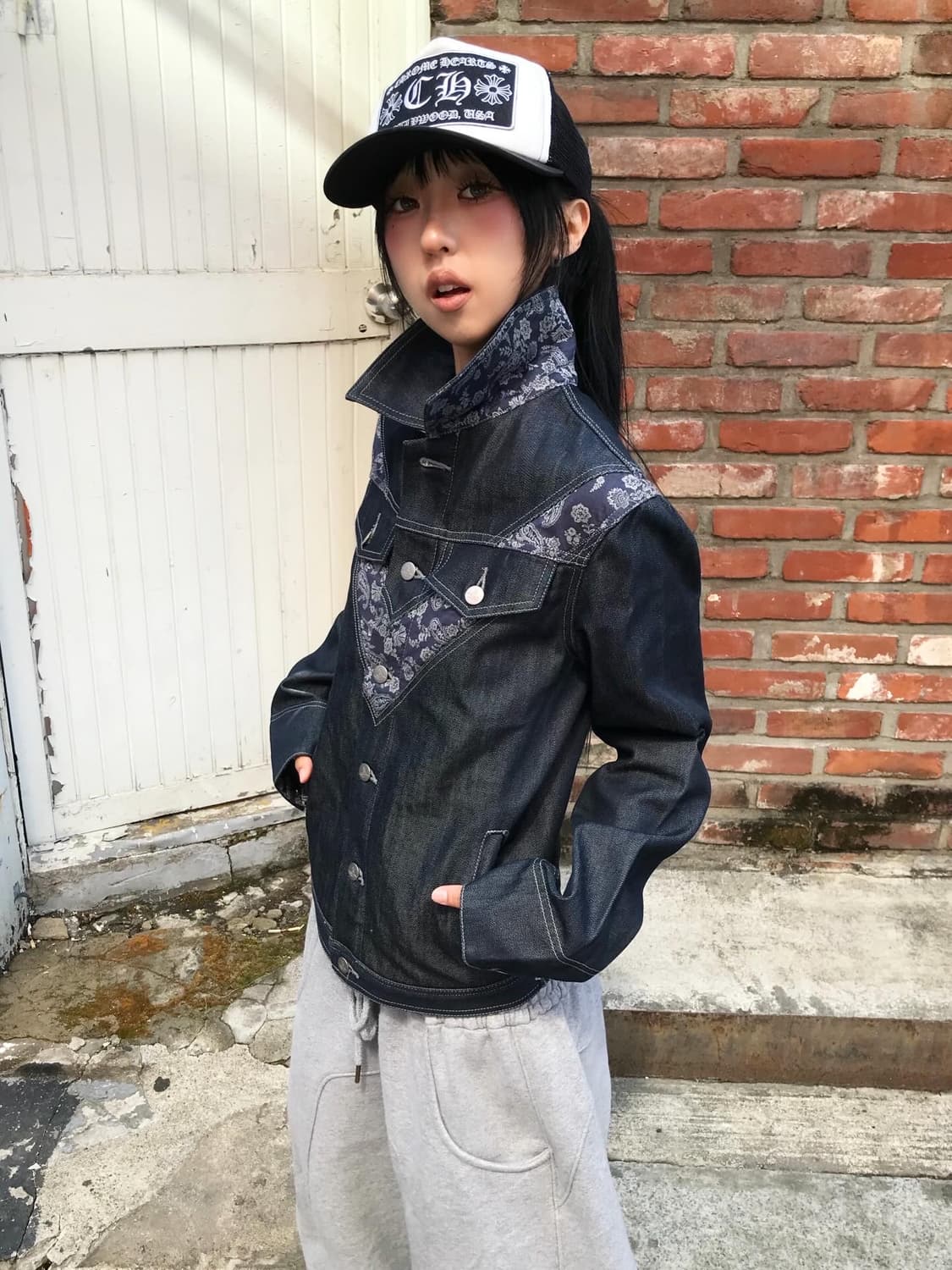 비비안웨스트우드 반다나 패턴 데님 자켓 ( 레어 ) 상품이미지2