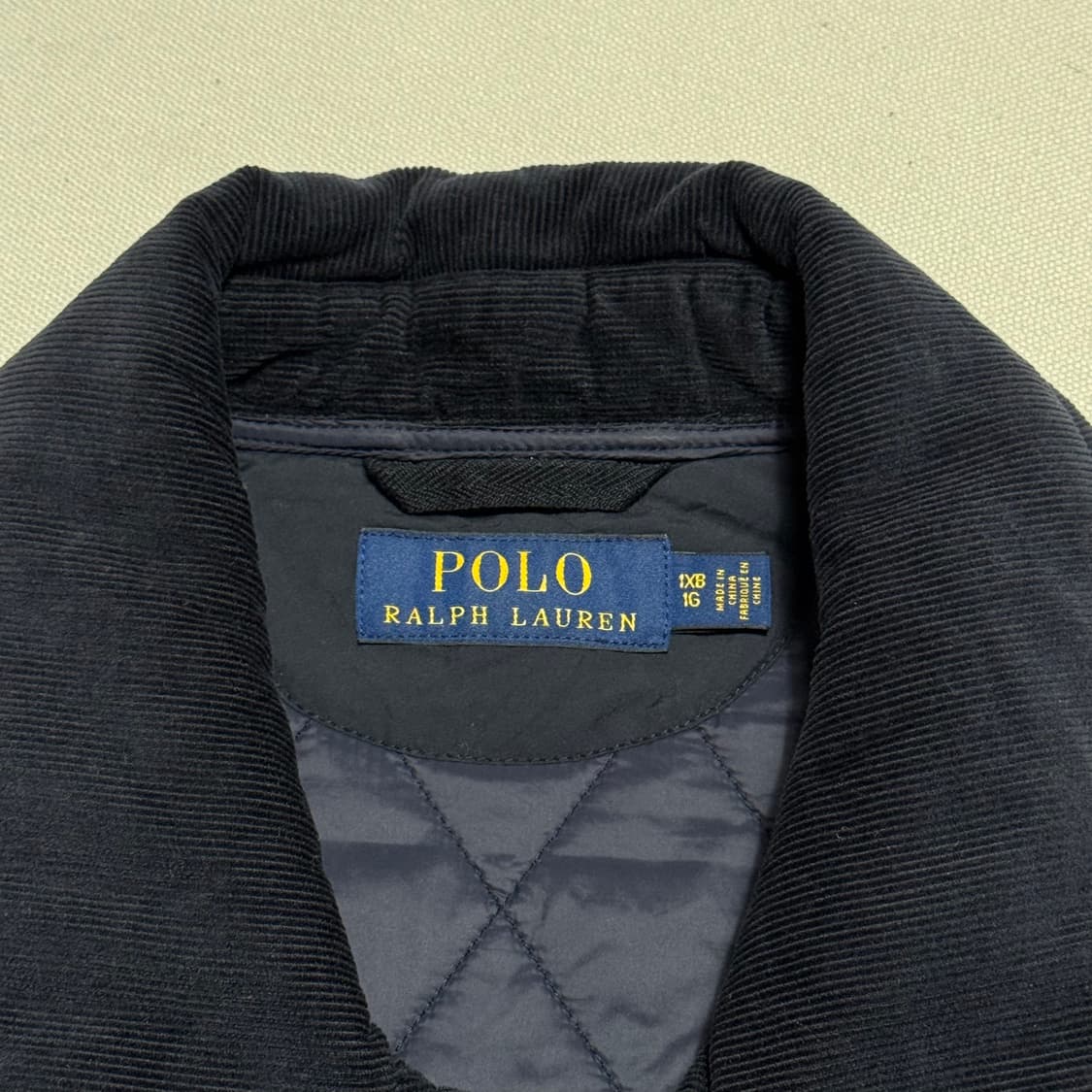 Polo Ralph Lauren 다이아몬드 퀼팅 코듀로이 칼라 자켓 상품이미지3