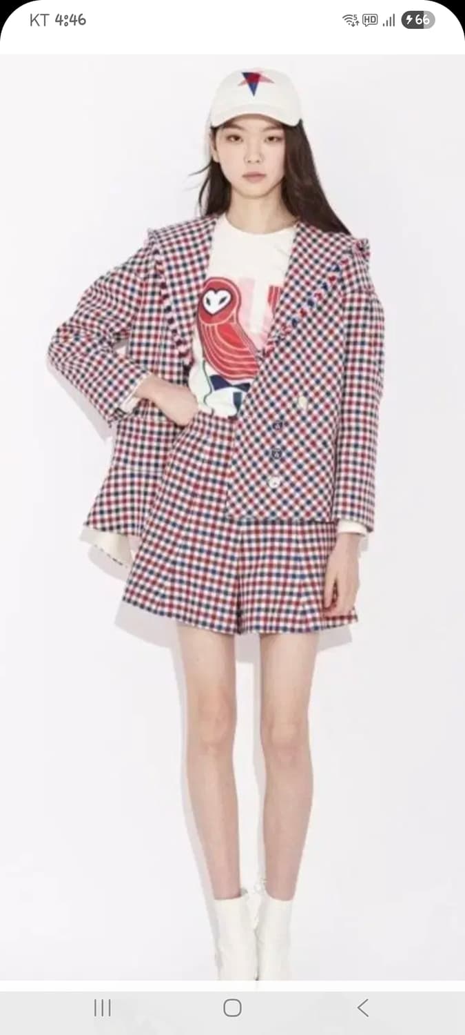 럭키슈에뜨 러플 세일러 카라 자켓 셋트 (C951 상품이미지1