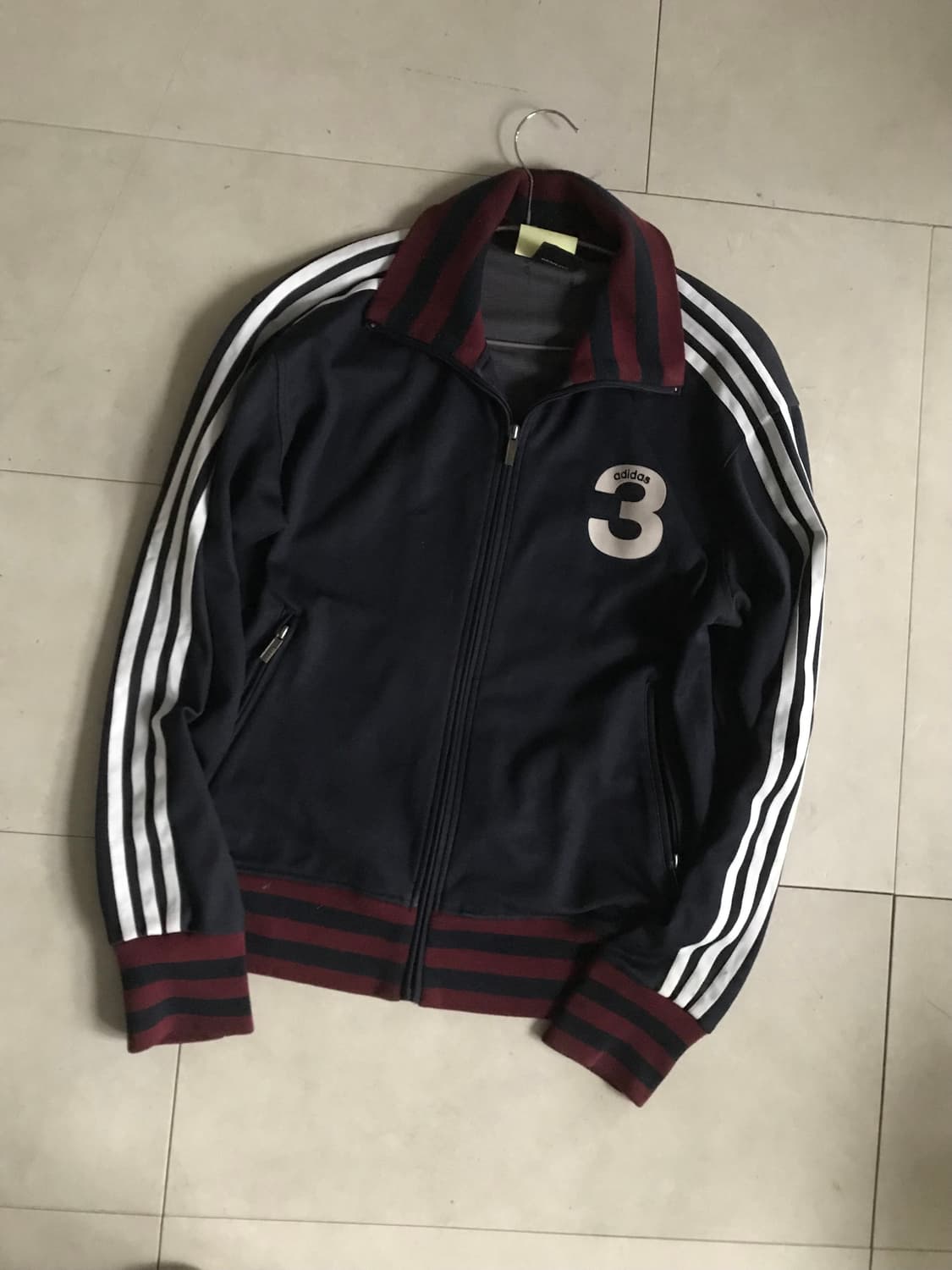 아디다스 네이비 버건디 빅로고 져지 상품이미지8