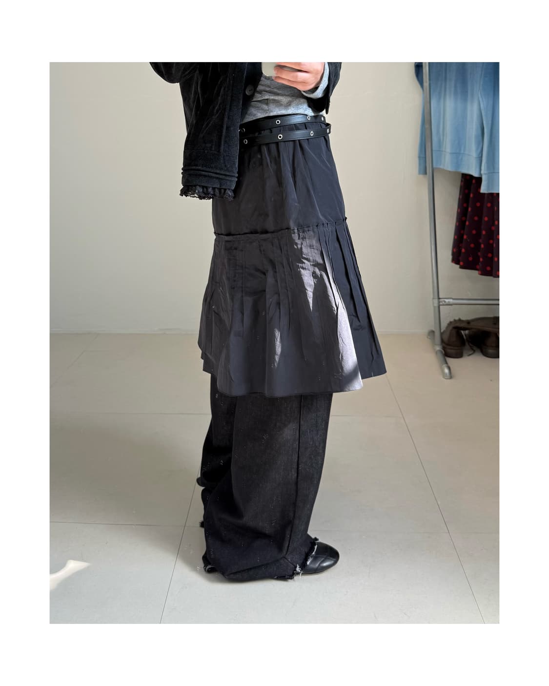 빈티지 미디 스커트 상품이미지2