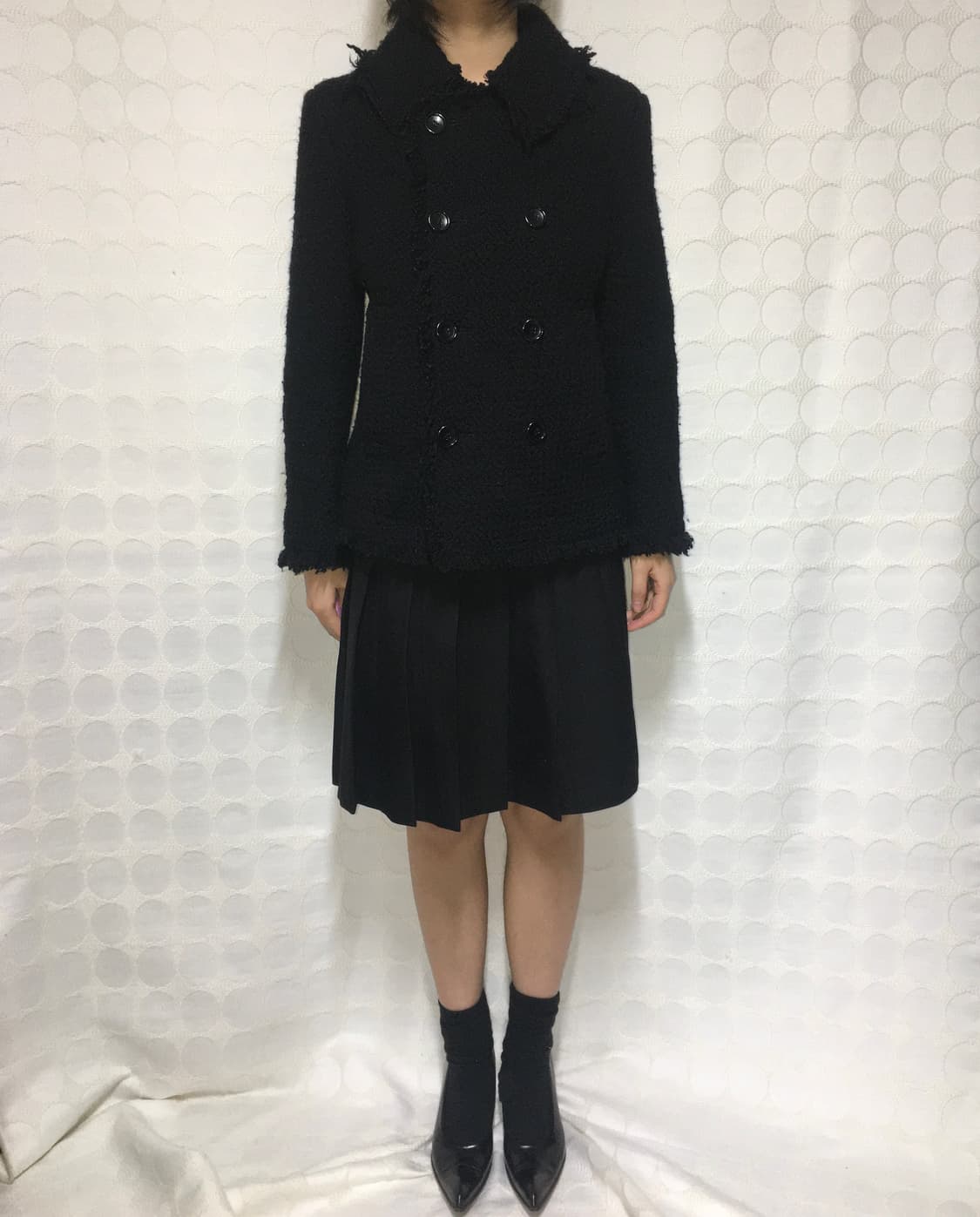 Comme des garçons 울 더블버튼 코트 상품이미지3