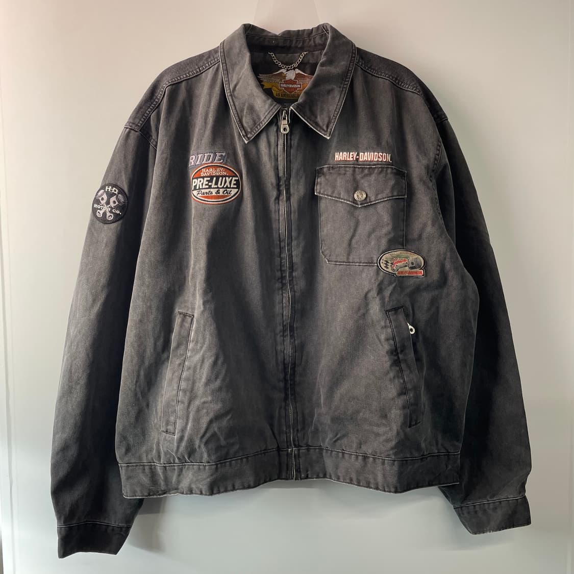 90s 할리 데이비슨 플레임 워크자켓 상품이미지2