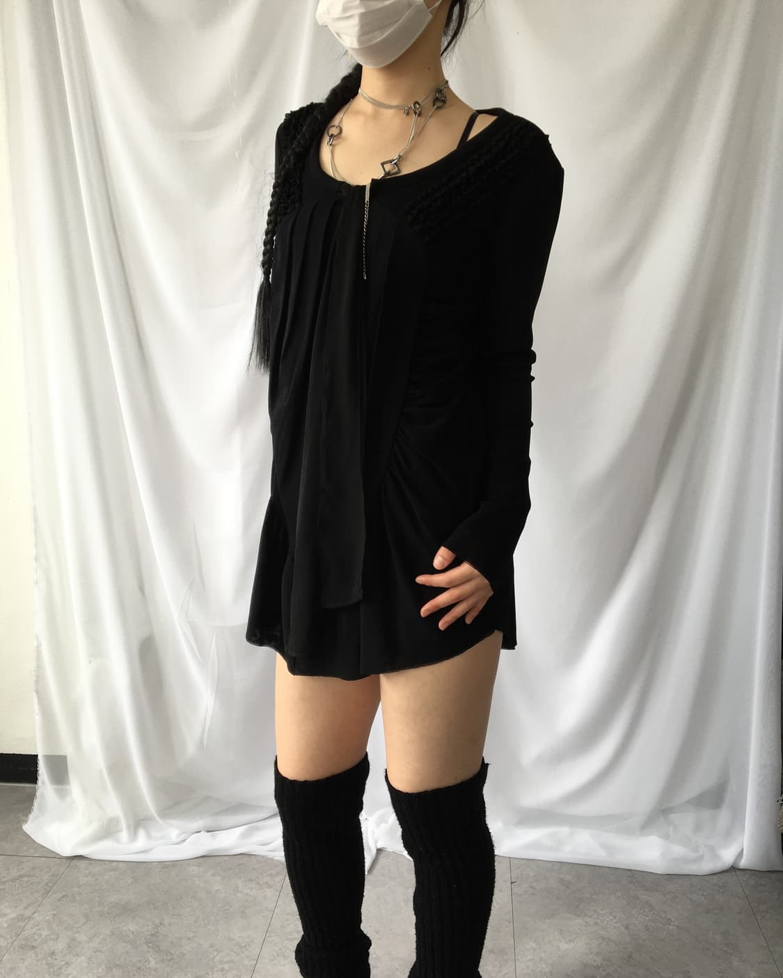 Shirring tied point sleeve 상품이미지6