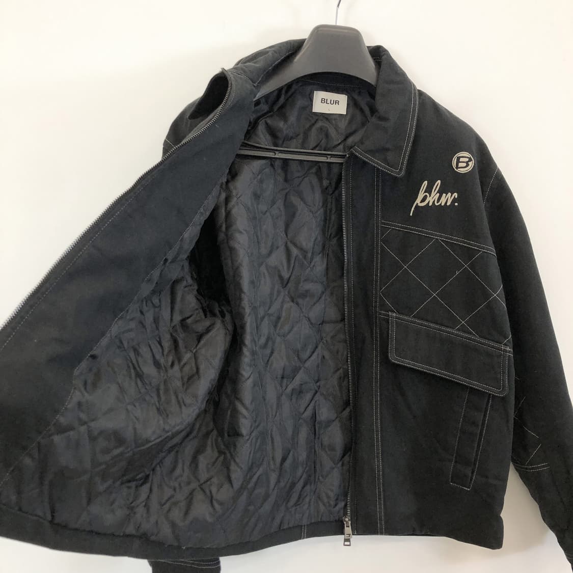 BLUR 블러 퀄팅 해링턴자켓 L 상품이미지5