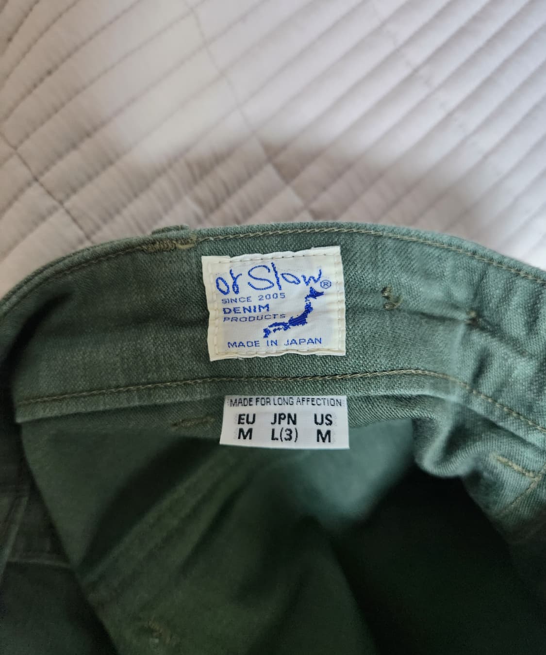 오어슬로우 퍼티그 팬츠 레귤러핏  3사이즈 상품이미지4