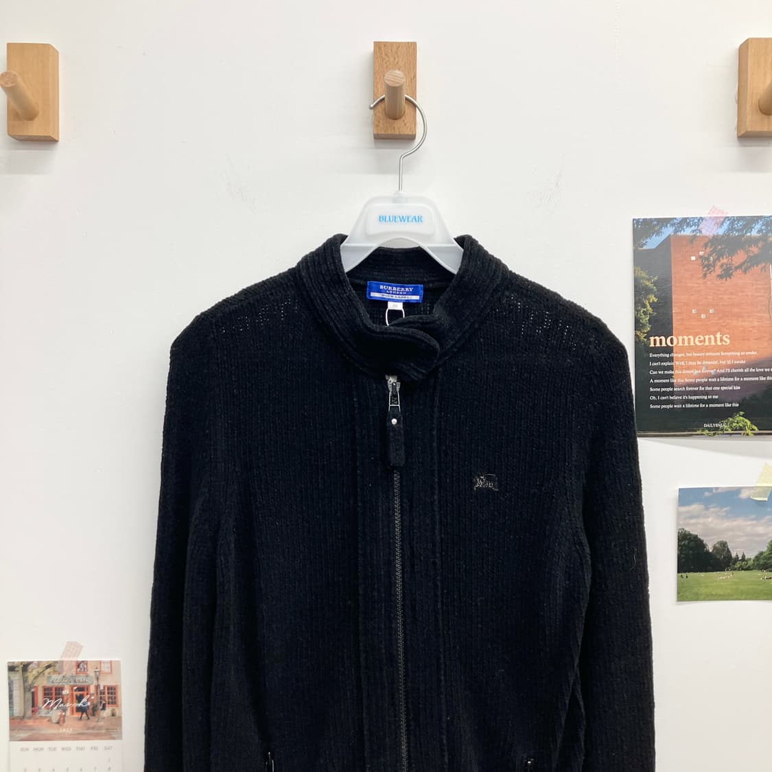 버버리 바이커 니트 집업 자켓 상품이미지2