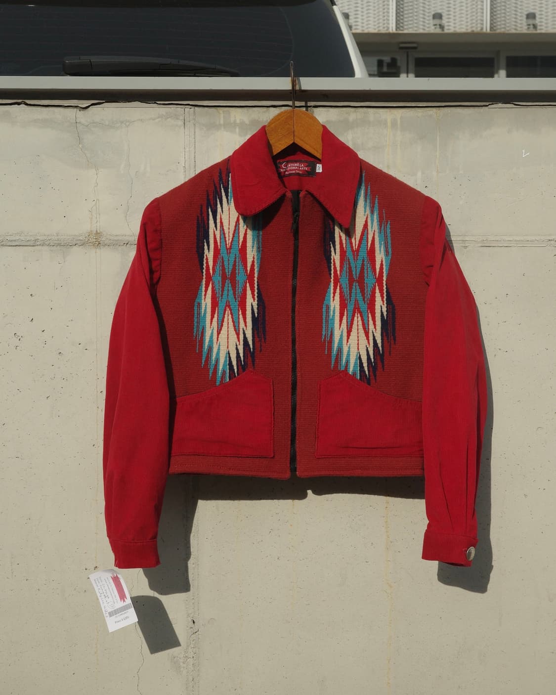 센티넬라 치마요 우븐 코듀로이 슬리브 자켓 상품이미지1