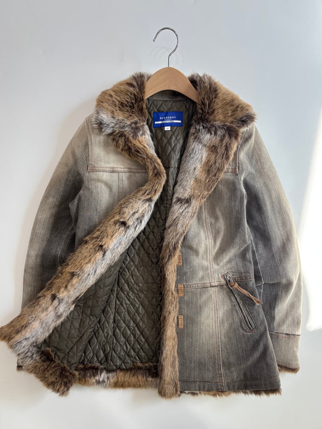 Burberry 버버리 블루라벨 퍼 데님 자켓 상품이미지6