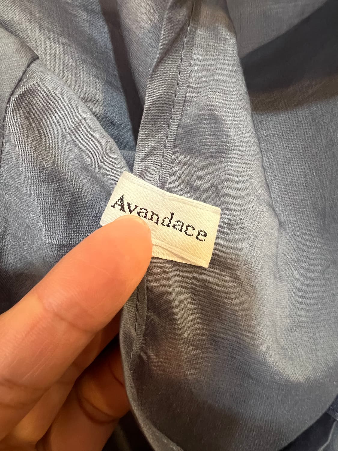 어반더스 Avandace 여성 네이비 실키블라우스 셔츠블라우스 상품이미지9