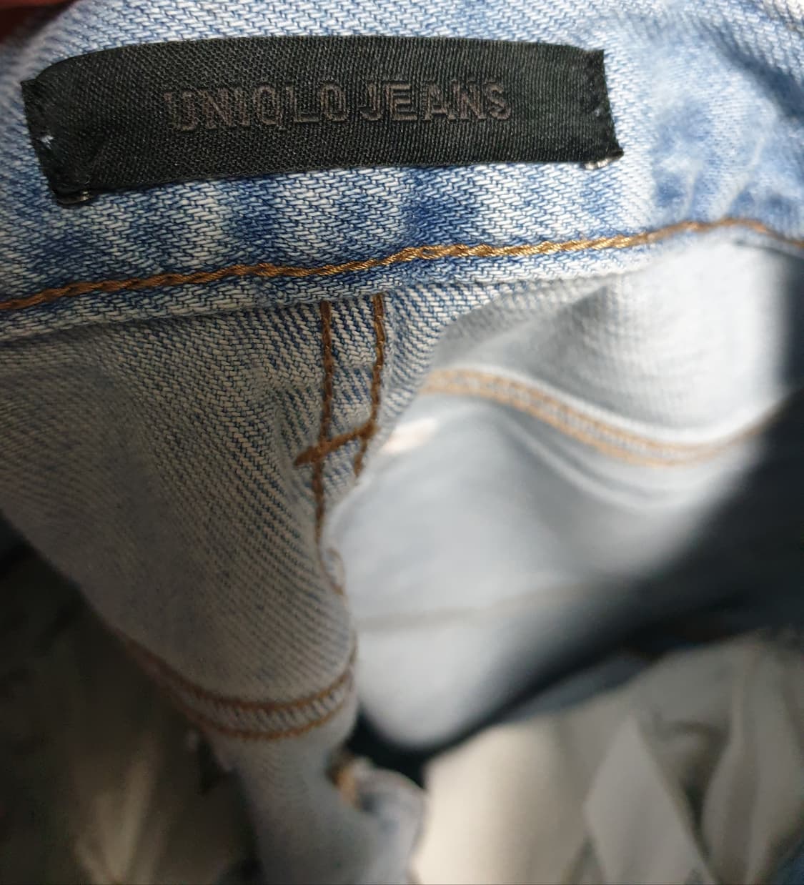 유니클로 진스 스판 디스트로이드 데님팬츠(32) 상품이미지4